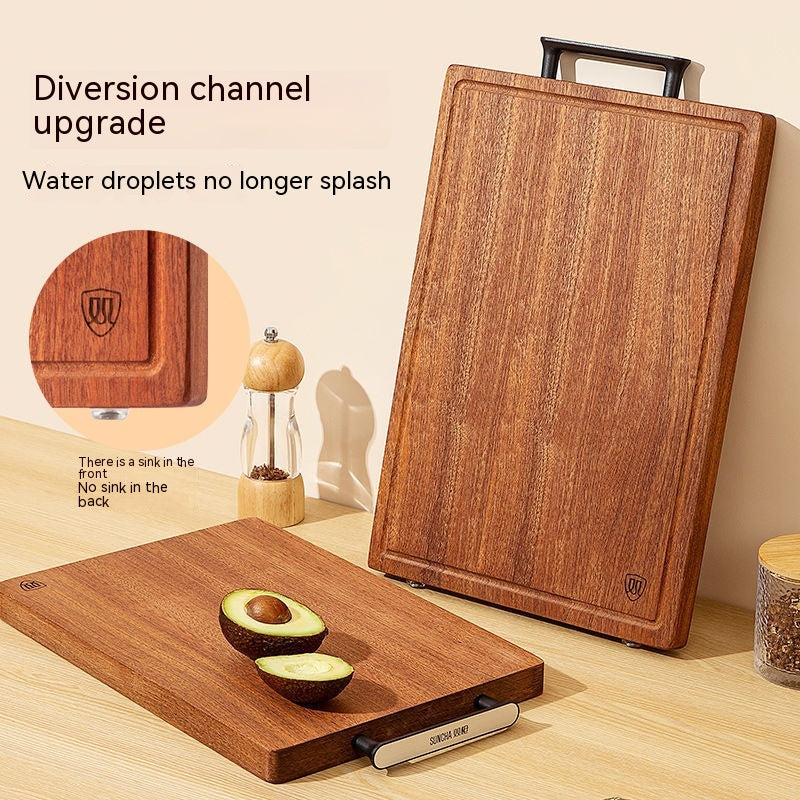 Solid Ebony Wood Cutting Board – Dense Dark Hardwood Chopping & Serving Board in 6 Sizes for Kitchen Prep