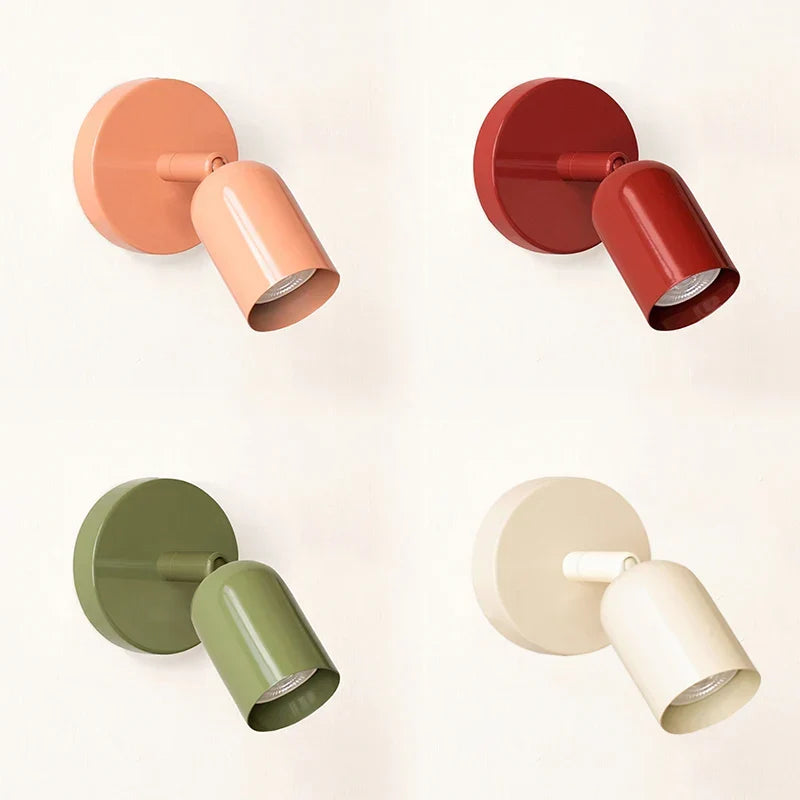 NordicLuxe Macaron LED Wall Light – Modern Minimalist Aluminum Wall Sconce, Warm or Cool White, Bedroom & Hallway Lamp