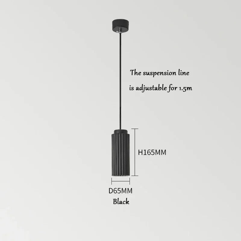 NordicGlow Fluted LED Pendant Light – Scandinavian Colorful Hanging Lamp, Warm or Cool White for Kitchen Island & Dining