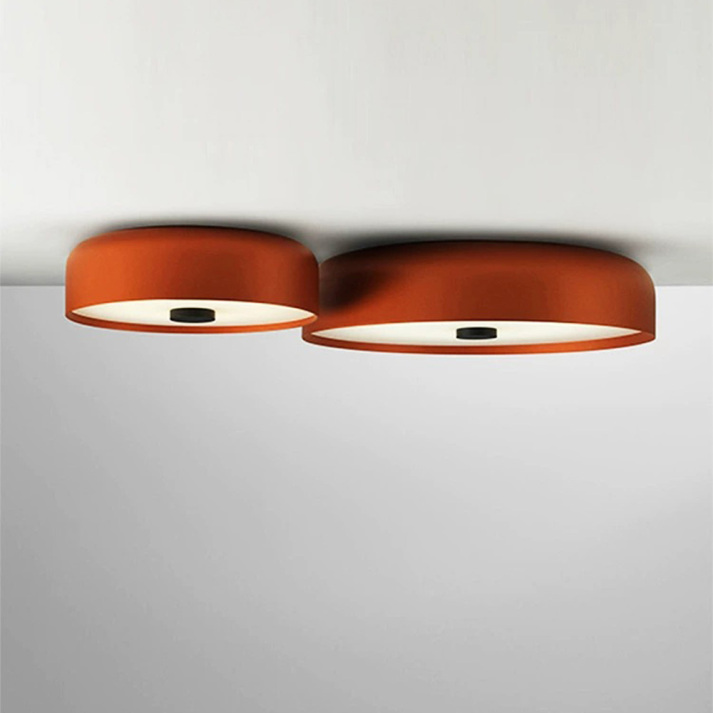 Nordic Retro LED Ceiling Light – Minimalist Flush Mount Fixture with 3-Color Switch, Modern Lamp for Bedroom & Living Room