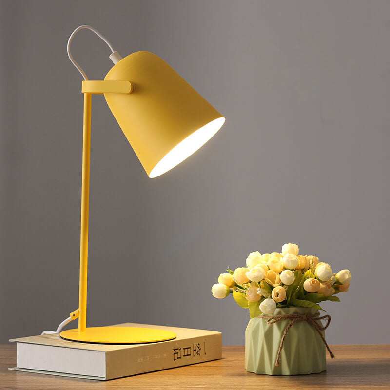 Nordic Metal LED Desk Lamp – Minimalist Eye-Friendly Reading & Study Light for Home Office and Bedroom