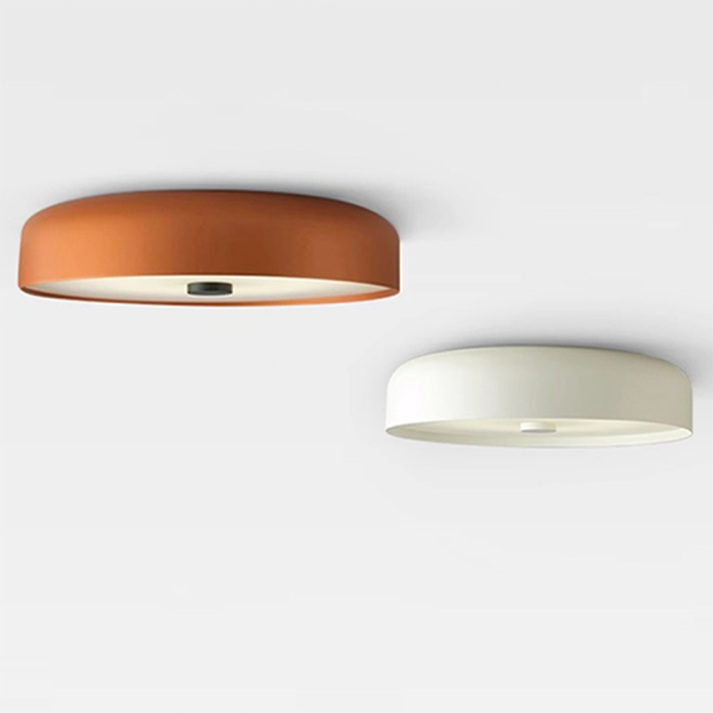 Nordic Retro LED Ceiling Light – Minimalist Flush Mount Fixture with 3-Color Switch, Modern Lamp for Bedroom & Living Room
