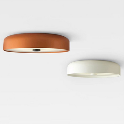 Nordic Retro LED Ceiling Light – Minimalist Flush Mount Fixture with 3-Color Switch, Modern Lamp for Bedroom & Living Room