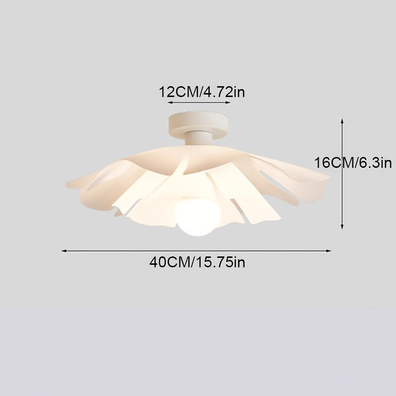 Petal Flower Semi-Flush Ceiling Light – Modern Floral Lamp for Bedroom, Nursery & Hallway, 33, 40 or 50 cm