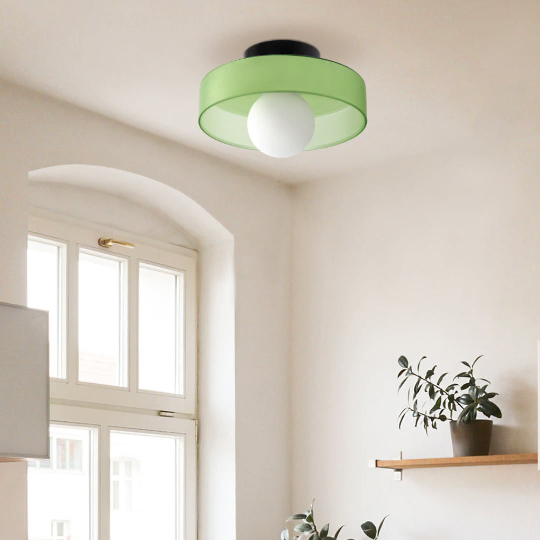 Veyro Modern LED Flush Mount Ceiling Light – Adjustable Brightness Energy-Efficient Lamp in 6 Colors for Bedroom & Kids Room