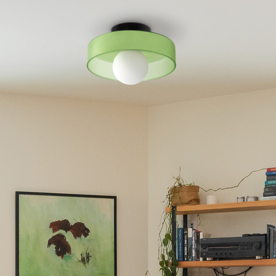 Veyro Modern LED Flush Mount Ceiling Light – Adjustable Brightness Energy-Efficient Lamp in 6 Colors for Bedroom & Kids Room