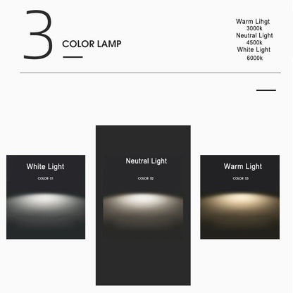 Scandinavian Macaron LED Ceiling Light with Wood Accent – Compact 7W 700 Lumen Flush Mount with 3-Color Light in 7 Colors