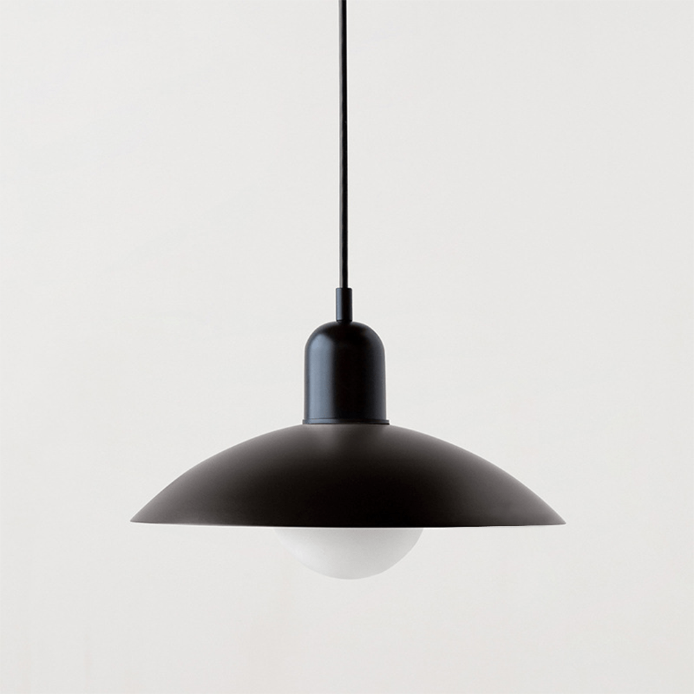 Macaron Bauhaus Dome Pendant Light – Two-Tone Colorful Modern Hanging Lamp for Kitchen, Dining, Kids Room & Cafe