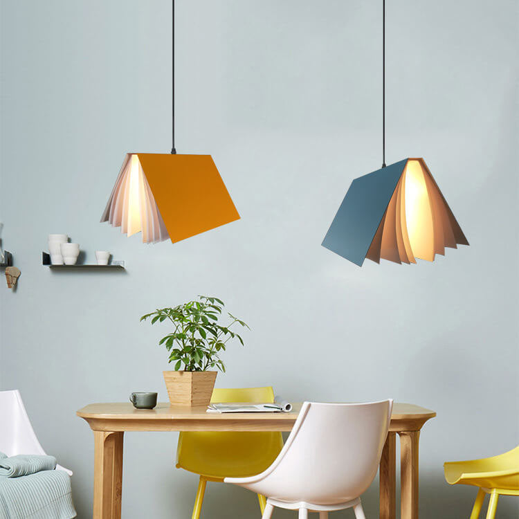 Floating Book Pendant Light – Modern Creative Book-Shaped Ceiling Lamp for Reading Nook, Bedroom, Cafe & Study