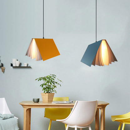 Floating Book Pendant Light – Modern Creative Book-Shaped Ceiling Lamp for Reading Nook, Bedroom, Cafe & Study
