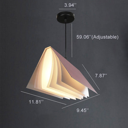 Floating Book Pendant Light – Modern Creative Book-Shaped Ceiling Lamp for Reading Nook, Bedroom, Cafe & Study