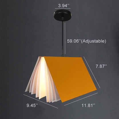 Floating Book Pendant Light – Modern Creative Book-Shaped Ceiling Lamp for Reading Nook, Bedroom, Cafe & Study