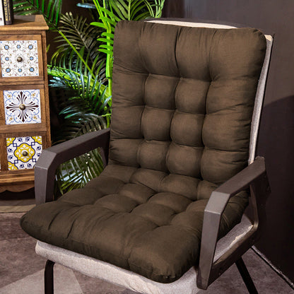 Outdoor Chair Cushion – Thick Tufted Polyester Seat & Back Pad for Patio, Garden, Dining & Rocking Chairs, 6 Colors