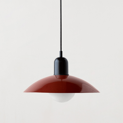 Macaron Bauhaus Dome Pendant Light – Two-Tone Colorful Modern Hanging Lamp for Kitchen, Dining, Kids Room & Cafe