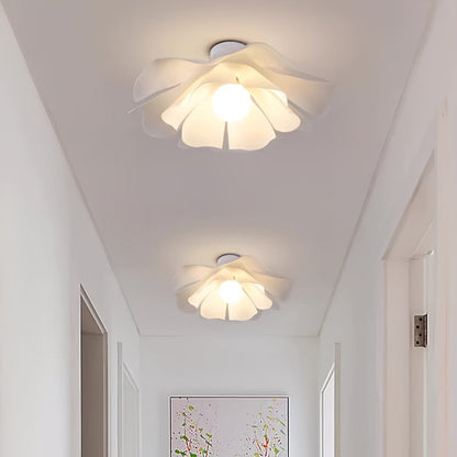 Rose Petal Floral Ceiling Light – Modern Semi-Flush Romantic Flower Lamp, 33 to 50 cm for Bedroom, Hallway & Living Room