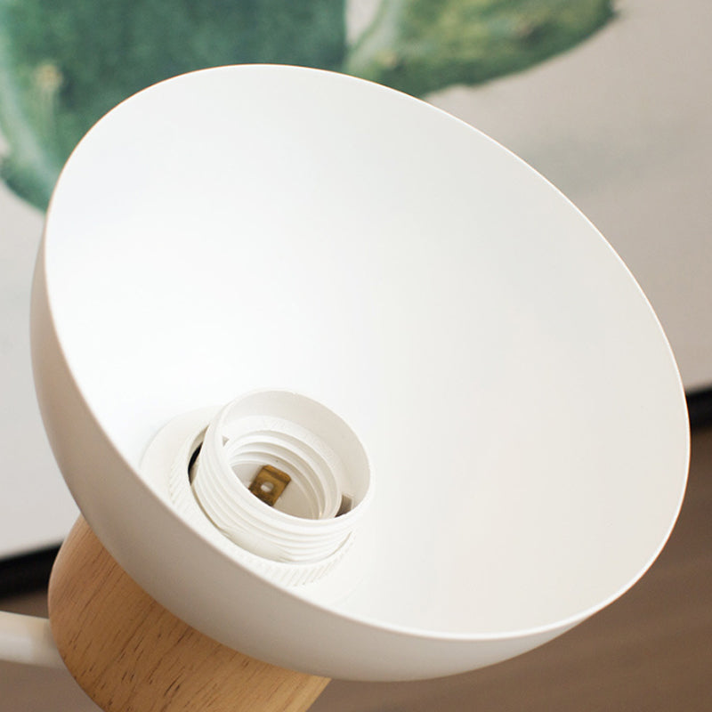 Nordic Wooden Bird Wall Lamp – Ceramic Bird LED Bedside Sconce with Solid Wood & Wrought Iron, E27 Bulb Included