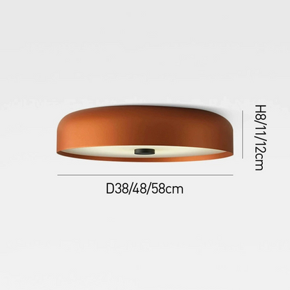 Nordic Retro LED Ceiling Light – Minimalist Flush Mount Fixture with 3-Color Switch, Modern Lamp for Bedroom & Living Room