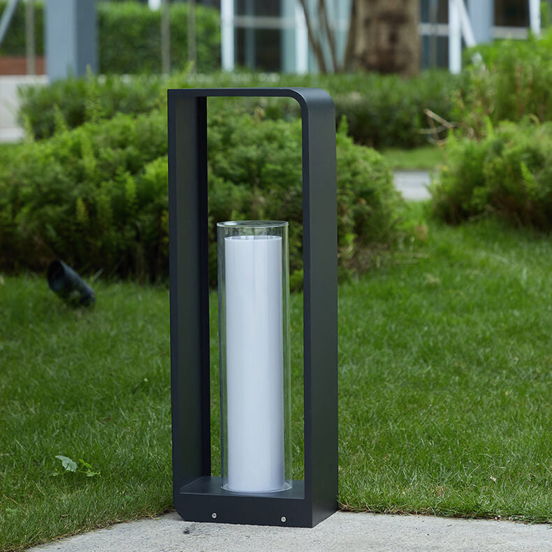 Modern Square Solar LED Outdoor Light – Waterproof Aluminum & Acrylic Wall Lamp, Warm White, Small, Medium or Large