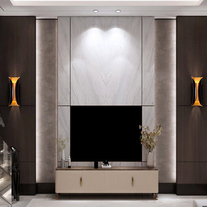 Modern Curl Black Metal Wall Sconce – Up & Down Two-Bulb Sculptural Indoor Wall Light, 33 to 76 cm for Bedroom & Hallway