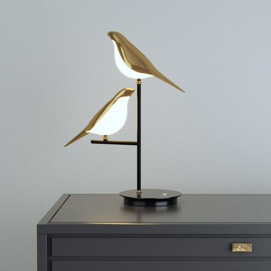 Golden Birdlight LED Wall Lamp – Modern Nordic Bird Wall Sconce, Gold Decorative Light for Bedroom, Living Room & Cafe
