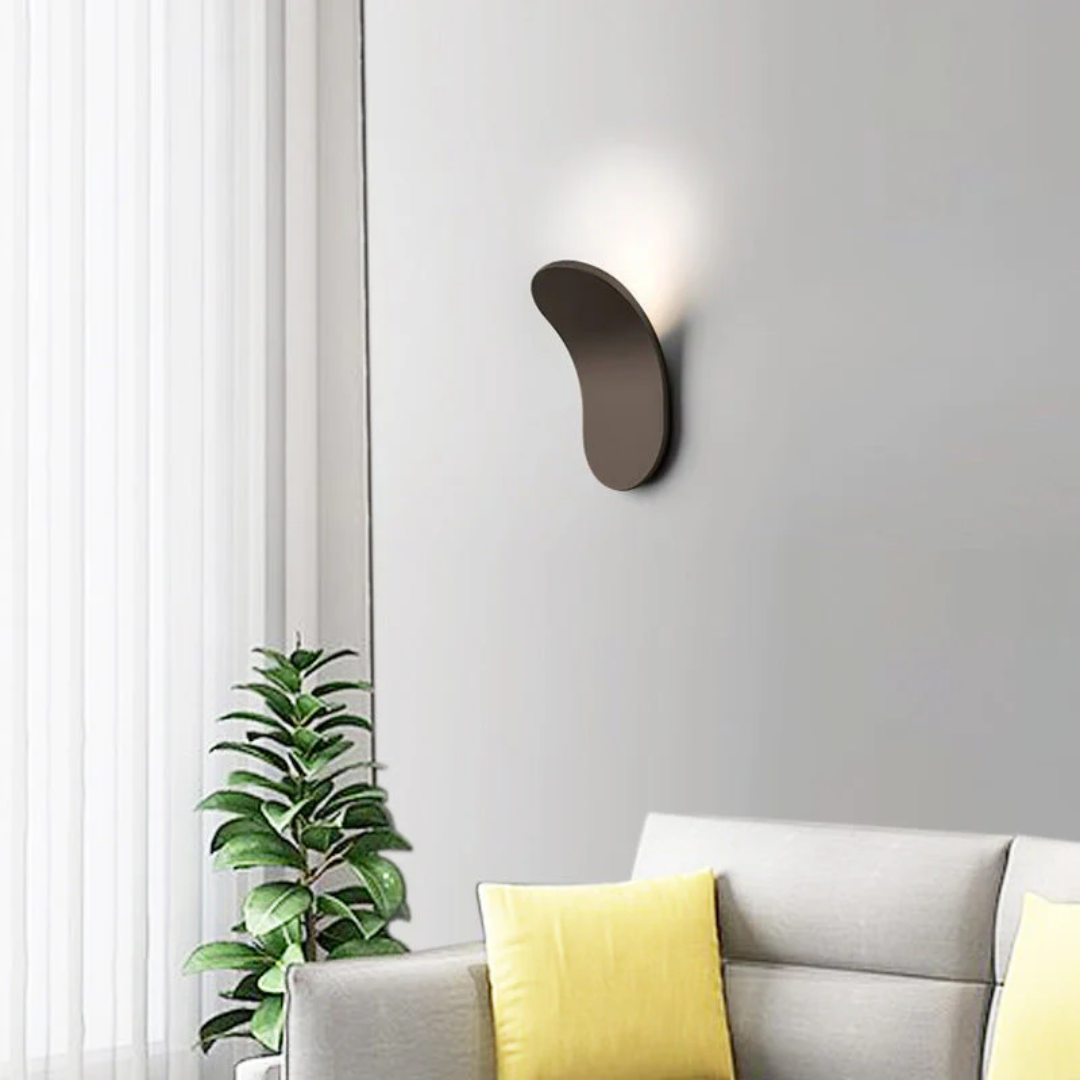 Modern Nordic LED Wall Lamp – Minimalist Curved Wall Sconce, Warm or Cool White Light for Bedroom & Hallway
