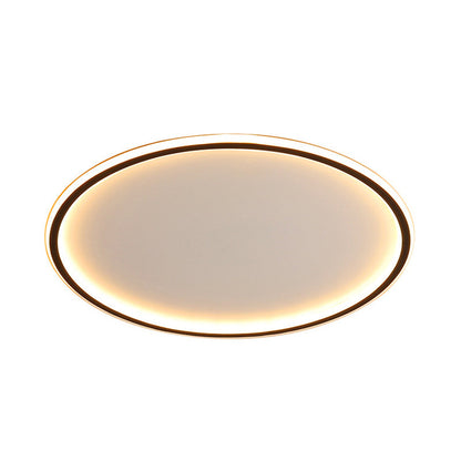 Nordic Disc LED Ceiling Light – Slim Aluminum Round Flush Mount Lamp, 40 to 60 cm, Warm or Cool White for Living Room
