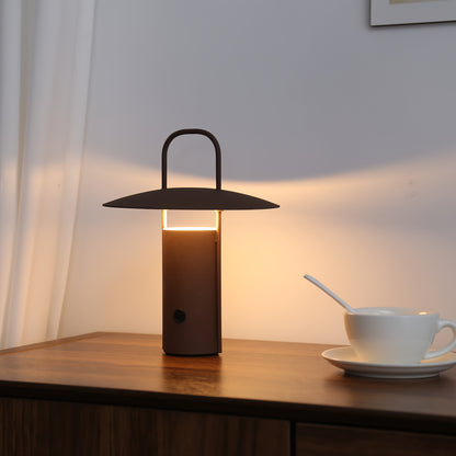 Wireless LED Touch Table Lamp – USB Rechargeable 2000mAh Metal Cordless Lamp with Dimmable Light for Bedside & Dining Table