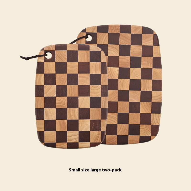 Handmade Acacia Checkerboard Cutting Board – view 7