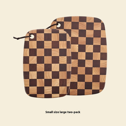 Handmade Acacia Checkerboard Cutting Board – view 7
