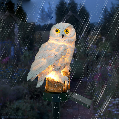 Solar Owl Garden Light – Decorative Outdoor Pathway Stake Lamp, Auto On at Night, No Wiring, 1 or 2 Pack for Lawn & Patio