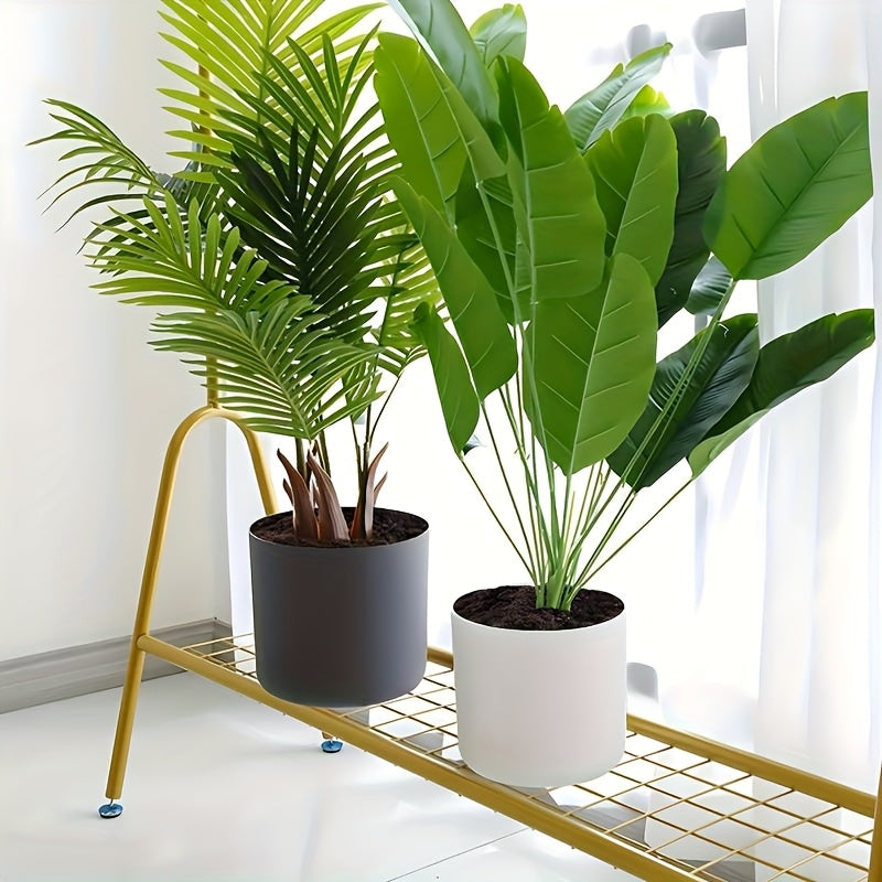 Modern Round Planter with Detachable Wooden Legs – Mid-Century Indoor & Outdoor Plant Pot in Black or White, 3 Sizes