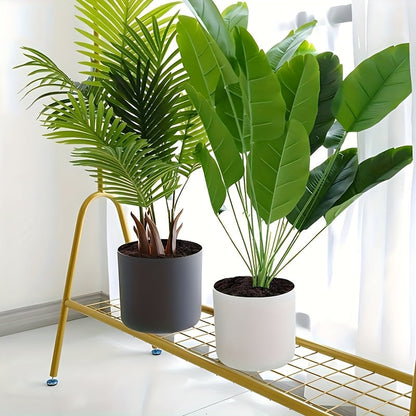 Modern Round Planter with Detachable Wooden Legs – Mid-Century Indoor & Outdoor Plant Pot in Black or White, 3 Sizes