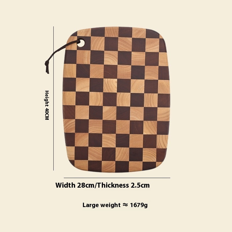 Handmade Acacia Checkerboard Cutting Board – view 6