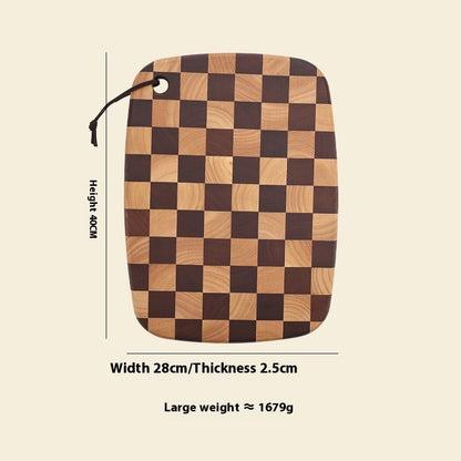 Handmade Acacia Checkerboard Cutting Board – view 6