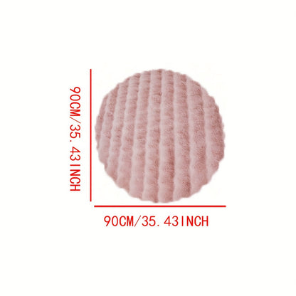 Cloud Comfort Round Bubble Rug – Ultra-Soft Fluffy Circle Carpet, Modern 3D Textured Area Rug for Bedroom & Living Room