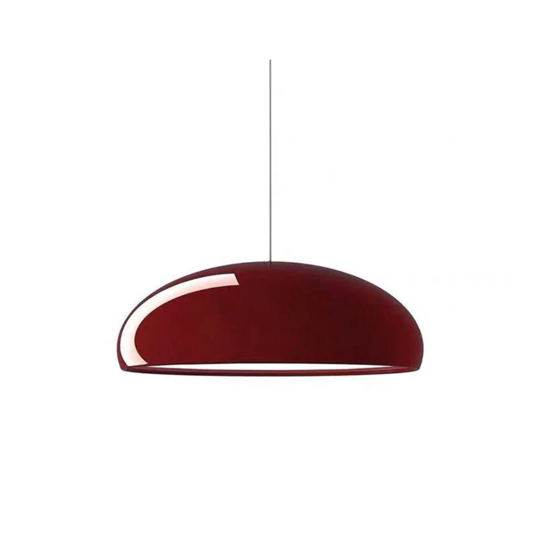 Horus Modern Aluminum LED Pendant Light – Italian-Inspired Curved Dome Hanging Lamp, 35 to 60 cm for Dining & Living Room