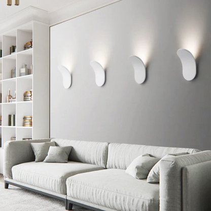Modern Nordic LED Wall Lamp – Minimalist Curved Wall Sconce, Warm or Cool White Light for Bedroom & Hallway