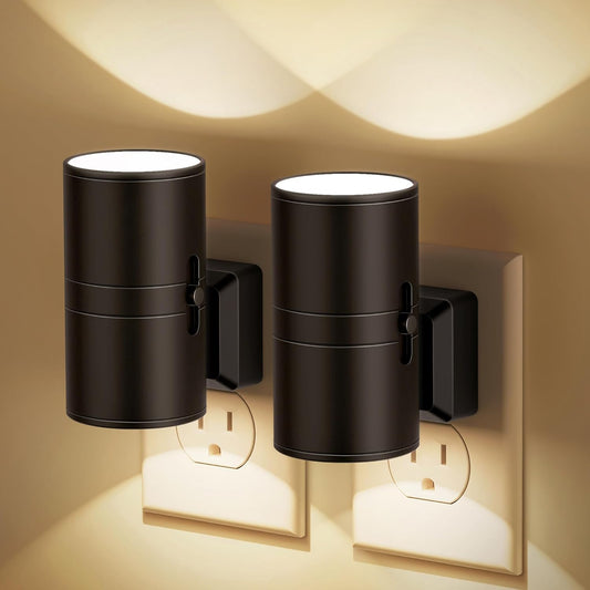 NightNova Smart Plug-In LED Night Light – Automatic Dusk-to-Dawn Sensor, Dimmable Energy-Saving Lamp for Hallway & Nursery