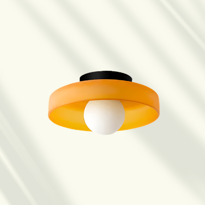 Veyro Modern LED Flush Mount Ceiling Light – Adjustable Brightness Energy-Efficient Lamp in 6 Colors for Bedroom & Kids Room