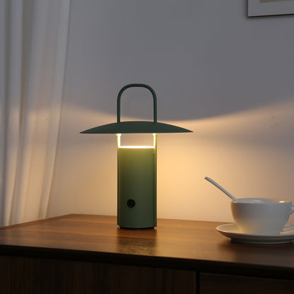 Wireless LED Touch Table Lamp – USB Rechargeable 2000mAh Metal Cordless Lamp with Dimmable Light for Bedside & Dining Table