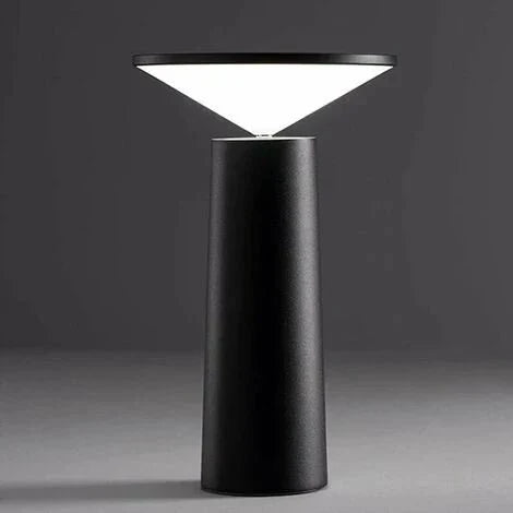 Aurora Cone Dimmable Table Lamp – Modern Designer Desk Lamp with 360° Rotating Tilting Shade for Bedroom & Home Office