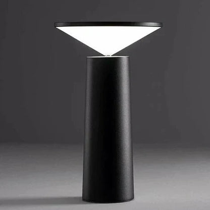 Aurora Cone Dimmable Table Lamp – Modern Designer Desk Lamp with 360° Rotating Tilting Shade for Bedroom & Home Office