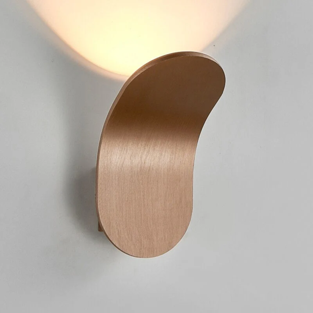 Modern Nordic LED Wall Lamp – Minimalist Curved Wall Sconce, Warm or Cool White Light for Bedroom & Hallway