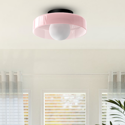 Veyro Modern LED Flush Mount Ceiling Light – Adjustable Brightness Energy-Efficient Lamp in 6 Colors for Bedroom & Kids Room