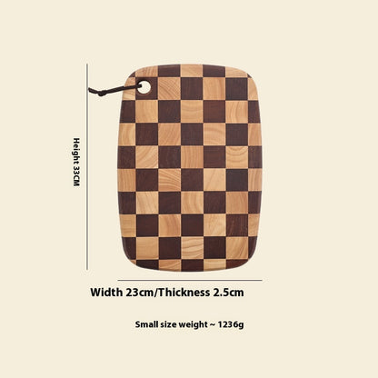 Handmade Acacia Checkerboard Cutting Board – view 5