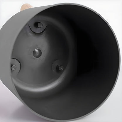 Modern Round Planter with Detachable Wooden Legs – Mid-Century Indoor & Outdoor Plant Pot in Black or White, 3 Sizes