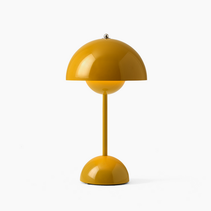 Mushroom Pod Rechargeable LED Table Lamp – Cordless Touch-Control Night Light in 8 Colors for Bedroom, Dining & Cafe