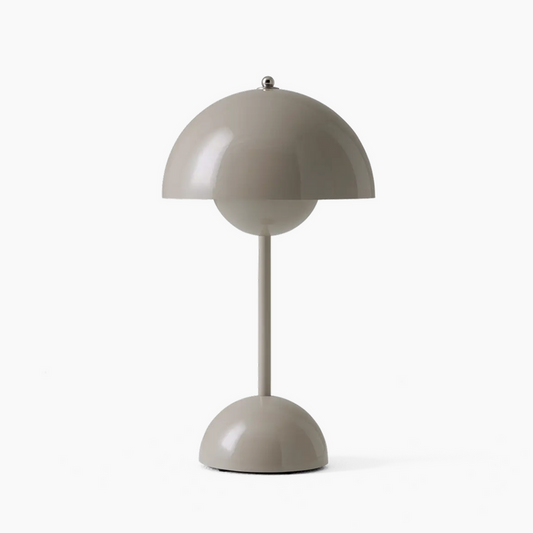 Mushroom Pod Rechargeable LED Table Lamp – Cordless Touch-Control Night Light in 8 Colors for Bedroom, Dining & Cafe