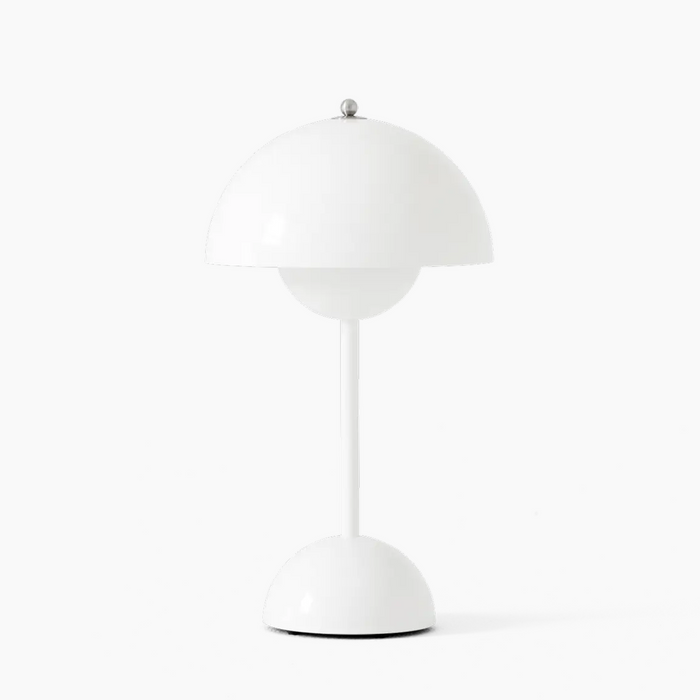 Mushroom Pod Rechargeable LED Table Lamp – Cordless Touch-Control Night Light in 8 Colors for Bedroom, Dining & Cafe