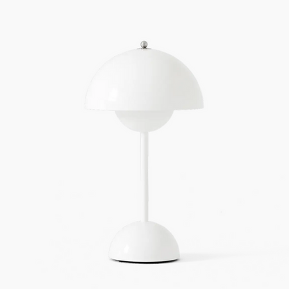 Mushroom Pod Rechargeable LED Table Lamp – Cordless Touch-Control Night Light in 8 Colors for Bedroom, Dining & Cafe
